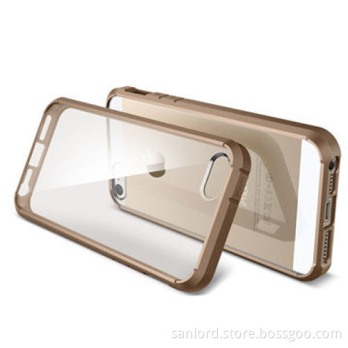 2-in-1 Cases for iPhone, Made of TPU Frame + Acrylic Back Cover